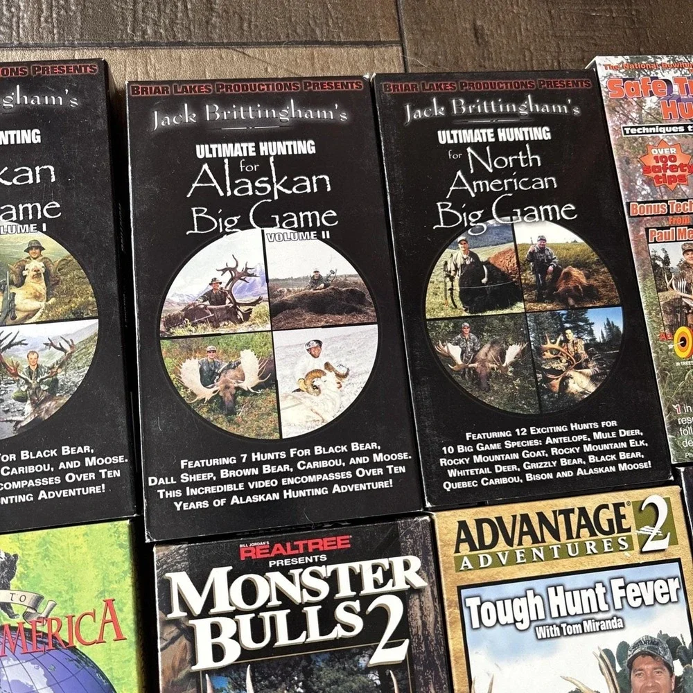 Vtg Lot Of 14 VHS Whitetail Deer Elk Alaska Hunting Monster Bucks Buckmasters